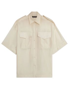 Silk Utility Lite Shirt with Short Sleeves