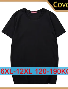 PCS Men Plus Size T-shirt Full Cotton T-shirts Black Casual Top Wear - Aliexpress - FashionsVida