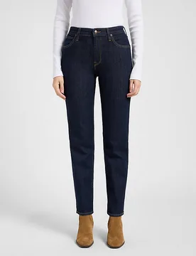Carol High Rise Straight Jean Deepest Space Größe 25x33 female - Lee - FashionsVida