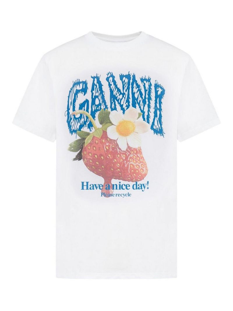 Ganni T-shirt in cotone stampato