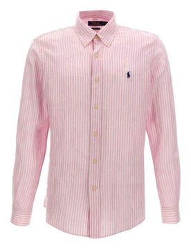 Camicia in lino a righe