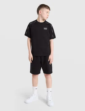 Tape T-Shirt Junior - Nero, nero nero Bambino taglia 8Y - Emporio armani - FashionsVida