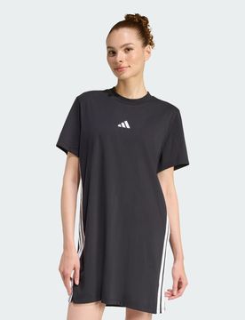 T-shirt Dress ESSENTIALS 3-STRIPES XS Black / White