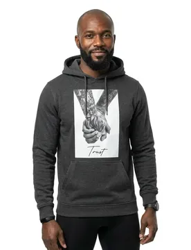 Felpa Con Cappuccio Trust 2.0 Charcoal M