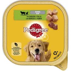 Comida húmeda para perros adultos paté pollo y cordero 300 g