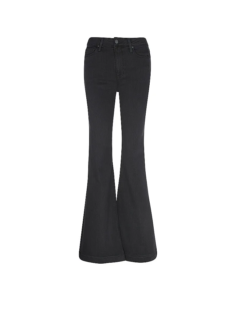 Jeans taille haute coupe évasée TROPEA noir 29 - Ag - FashionsVida