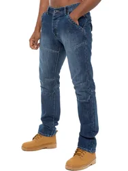 Mens Denim Jeans Straight Leg - Blue Polycotton - Size 32w/30l