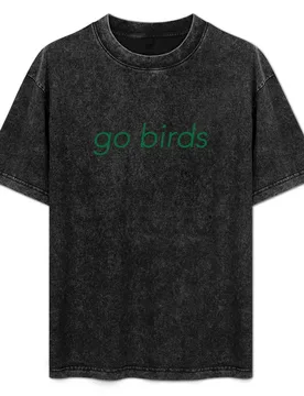 Go Birds T-Shirt Simple Line Art Print Tee - Aliexpress - FashionsVida