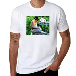 Proboscis Monkey Humor T-Shirt t shirt for man cotton tshirt 100% T-Shirt