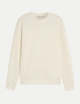 Basic Sweatshirt Weiß M - Tom Tailor Denim - FashionsVida