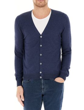 GRAN SASSO Cardigan in lana BLU 54