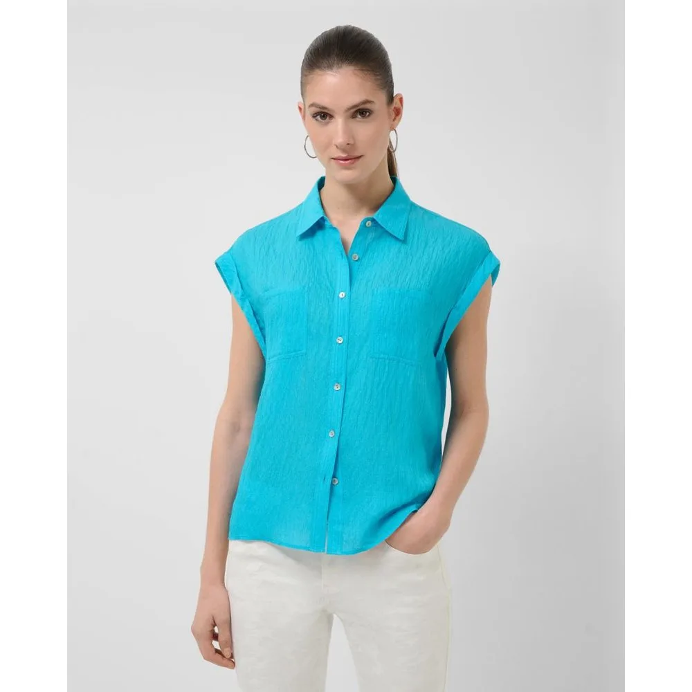 Blusa de mujer sin mangas y con bolsillos - Roberto Verino - FashionsVida