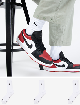 Chaussettes X3 Crew Jumpman blanc/noir 35/38