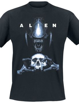 T-Shirt - Blue Holding A Skull - M bis 3XL - für Männer - Größe L - schwarz - EMP exklusives Merchandise! - Männer - male