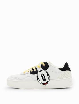 Baskets rétro Mickey Mouse, Blanc, 36