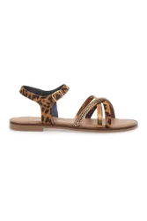 Sandali Bronzo con Fantasia Leopardata 5451 39