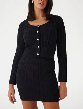 GUESS CARDIGAN SIENNA CON TRECCE - Guess - FashionsVida