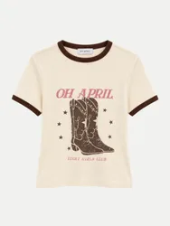 OH APRIL T-Shirt Boots Beige L