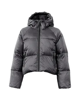 Chaqueta acolchada de plumón EMMA gris S - Withblack - FashionsVida