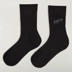 Y-3 GRAPHIC CREW SOCKS 37-39 Black