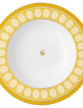 Scodella Signum, Porcellana, Giallo OS - Swarovski - FashionsVida