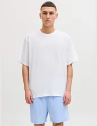 Cotton Rich Striped Pyjama Set Blue Mix male