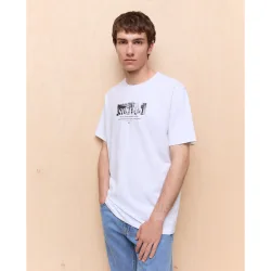 Camiseta estampada manga corta de hombre