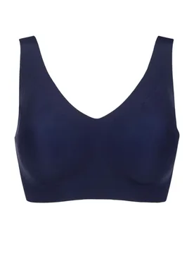 Women's Zero Feel Seamfree Bralette with Removable Pads Navy Small - Blue - Size: Small - Sloggi - FashionsVida