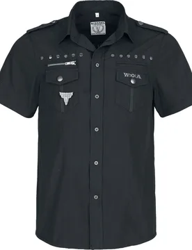 Kurzarmhemd - Wacken - S bis 4XL - für Männer - Größe L - schwarz - Lizenziertes Merchandise! - Männer - male - Wacken Open Air - FashionsVida