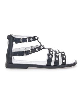Sandali Neri con Strass 9034 33