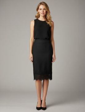 Para mujer. 261TT2185 Falda de Lino Intarsia (40), Casual, Fiesta, Clásico