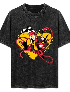 Helluva Boss Millie and Moxxie T-Shirt Work Comfort T-Shirt for Men - Aliexpress - FashionsVida