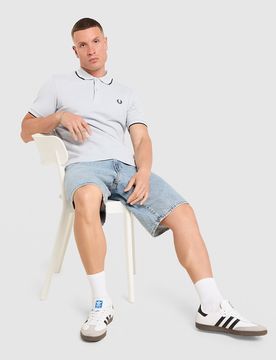 Twin Tipped Poloshirt - Herren, Blau - male - Size: M