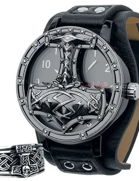 Ring - thors Hammer - Schmuck Bundle - für Männer - multicolor - Männer - male - etNox hard and heavy - FashionsVida