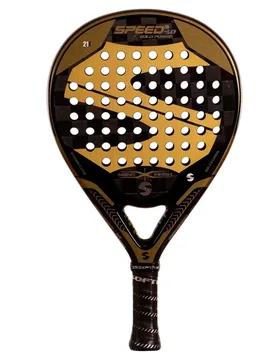 Speed Gold Power 4.0 Nano Mesh Padel Racket Multicolour One Size - Softee - FashionsVida