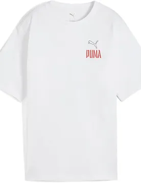 T-shirt à Manches Courtes Road To Unity Relaxed Graphic White L