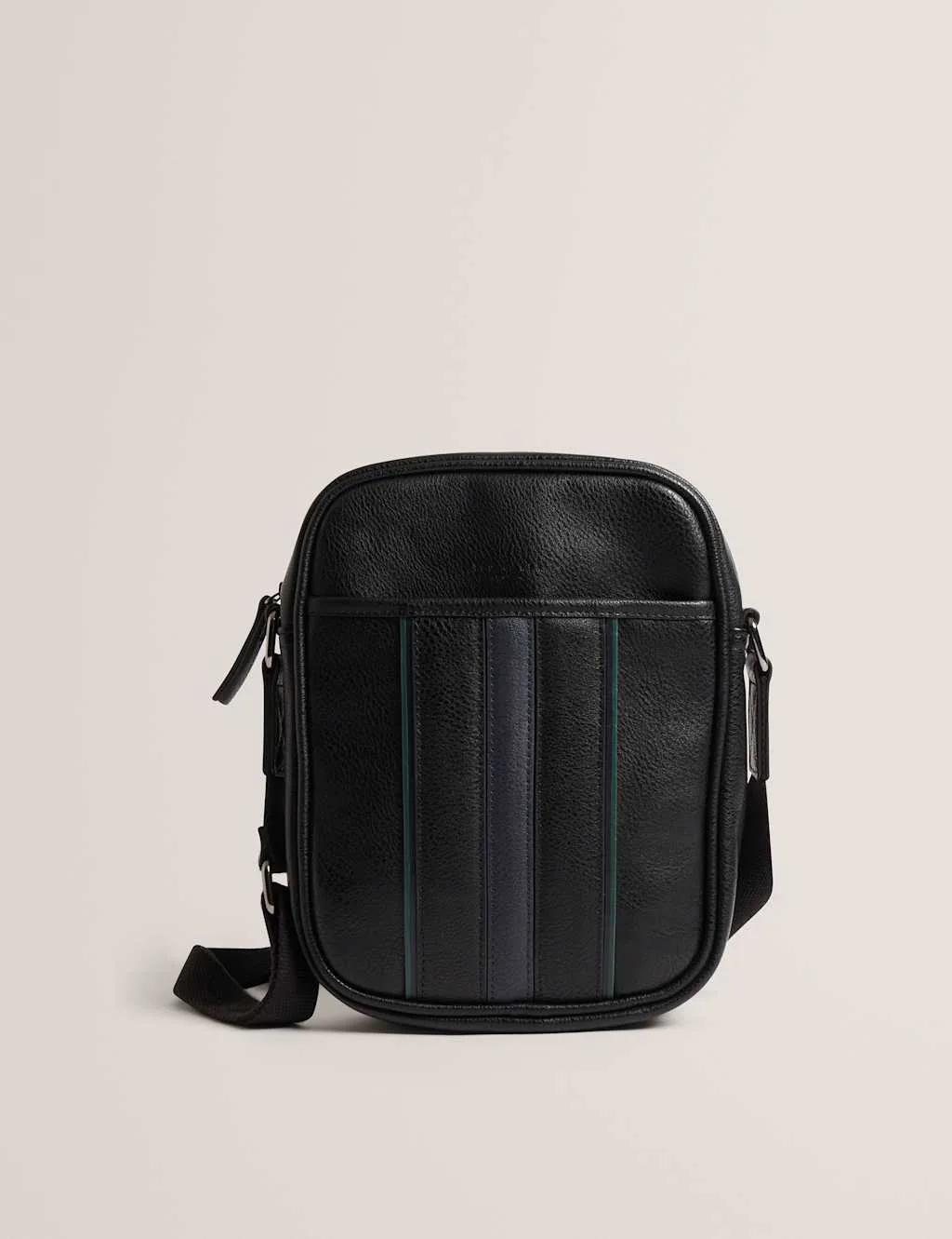 Stripe Cross Body Bag Black male - Ted baker - FashionsVida