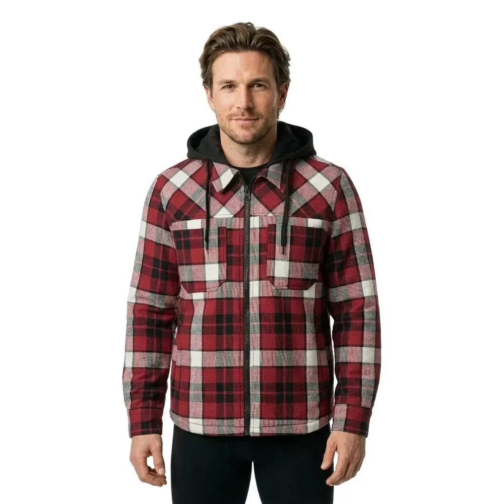 Camicia Overshirt Red / Black L - Brandit - FashionsVida