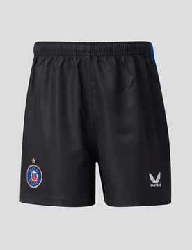 Bath Rugby Junior 2026/27 Home Replica Shorts BLACK/BLUE JXL Unisex - Castore - FashionsVida