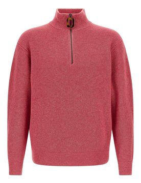 Maglione con mezza zip