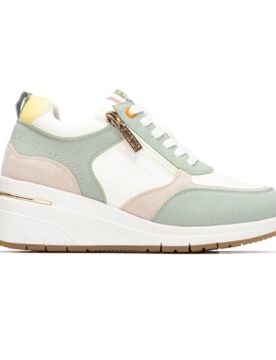 Para mujer. 17505103-AQUA Zapatillas 175051 (37), 3 a 5cm, Cremallera, Casual