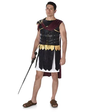Römer-Herrenkostüm Gladiator schwarz - male - KARNEVAL-MEGASTORE - FashionsVida
