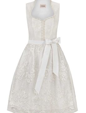 Dirndl Josefina (creme, Gr. 42) von Bergfeuer Couture für Damen, 100% Polyester