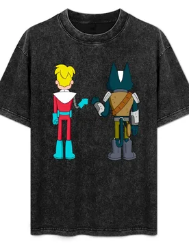 Gary and Avocato fist bump - Final Space Fan Art T-Shirt Large Size Short Sleeve T-Shirt - Aliexpress - FashionsVida