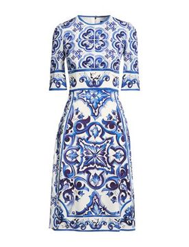 DOLCE&GABBANA Midi-Kleid Damen Königsblau 30 Damen