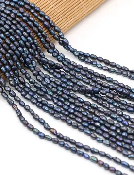 Purple 100% Natural Pearl Beads Freshwater Rice Shape Pearl Loose Beads for Jewelry Making DIY Bracelet Necklace Accessories - Aliexpress - FashionsVida