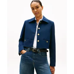 Blazer de mujer de punto con cierre de botones