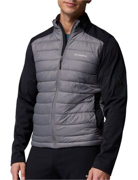 Tech hybrid softshell chaqueta softshell hombre Gris (L)