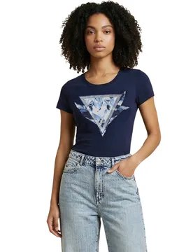 Guess Damen T-Shirt Blau 515273