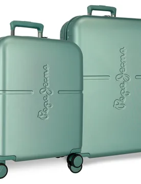 Juego de maletas (cabina y mediana) Highlight rígidas con capacidad de 116L - Pepe Jeans - FashionsVida